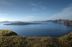 Caldera view from Megalochori, Santorini